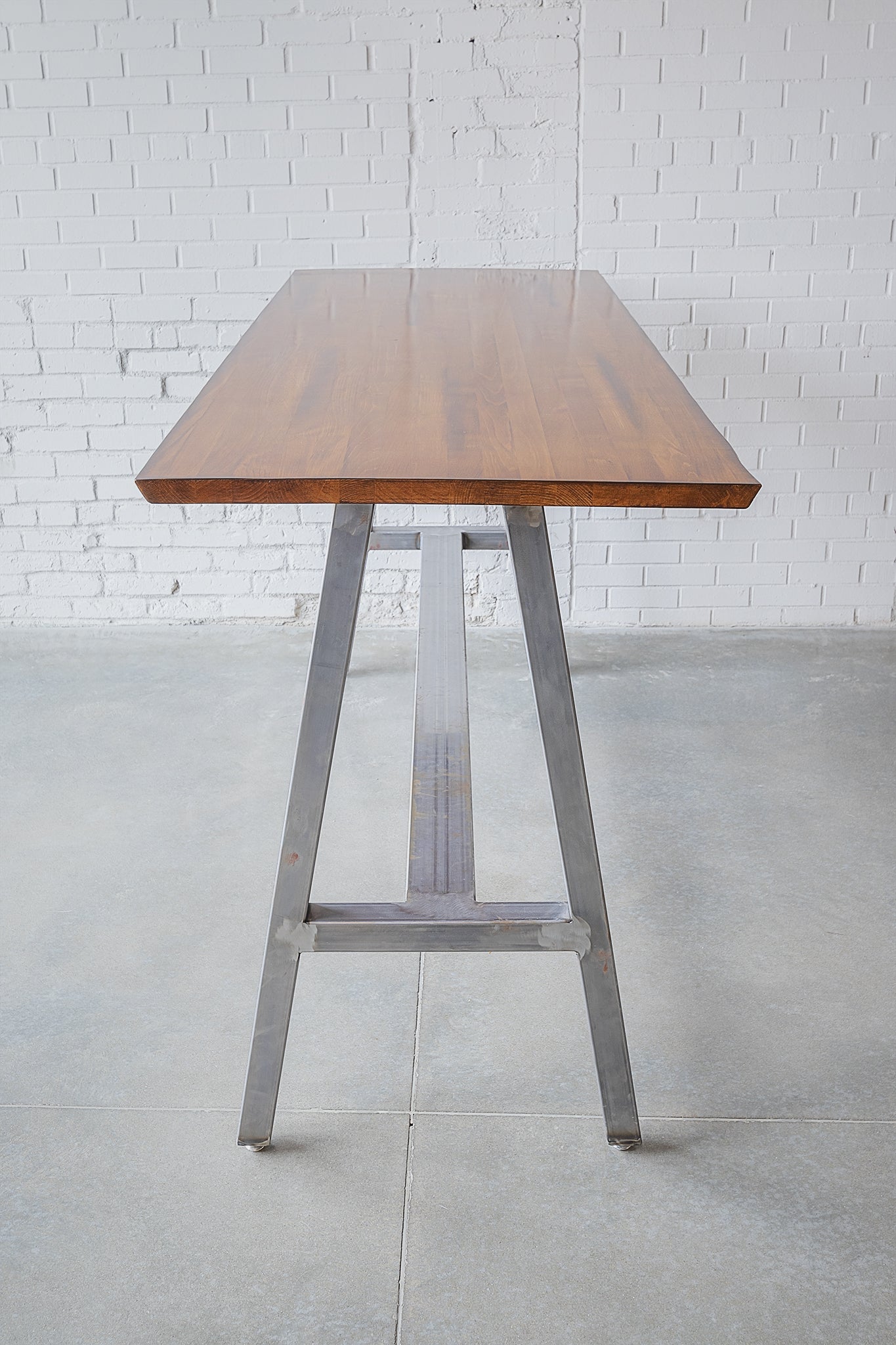 Vessel Rectangle High-Top Table W/ Footrest